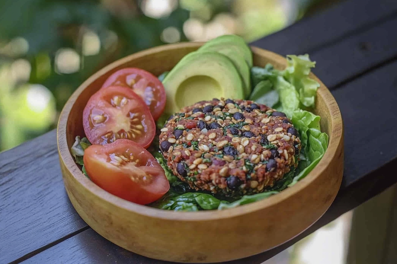 Hamburguesa de alubias rojas