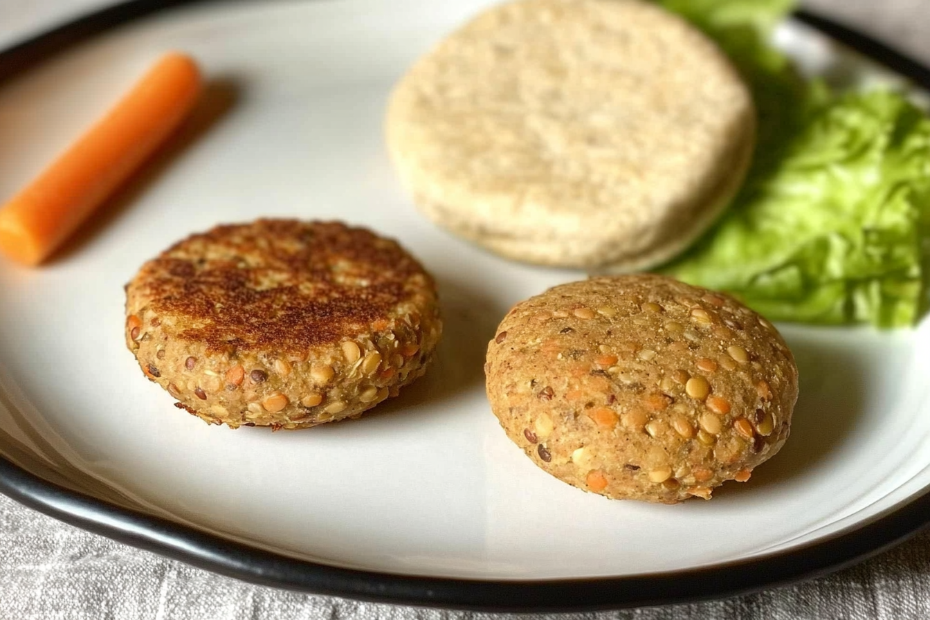 Hamburguesas de Lentejas e Cenoura