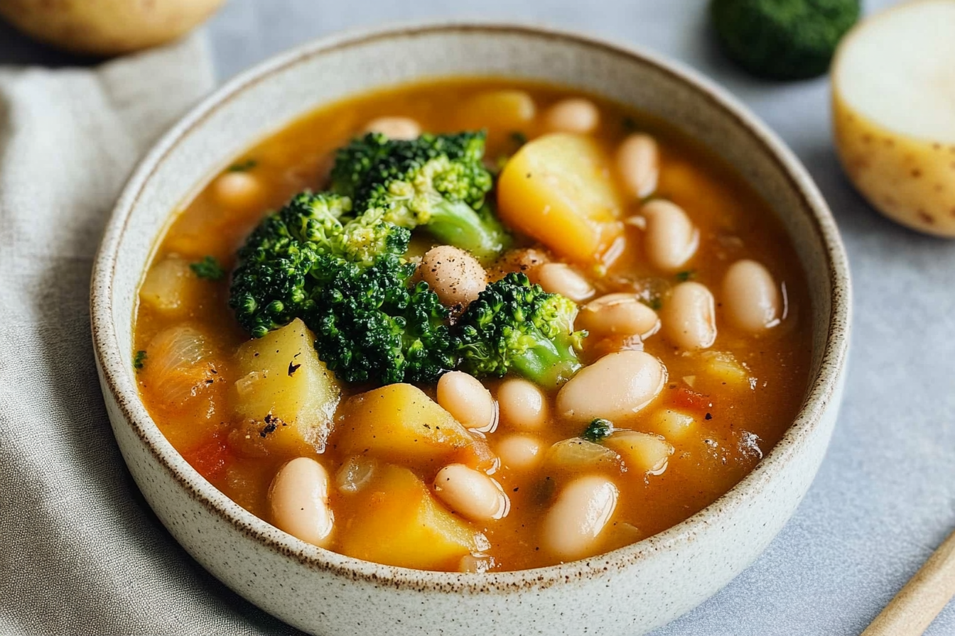 Judías blancas con brócoli