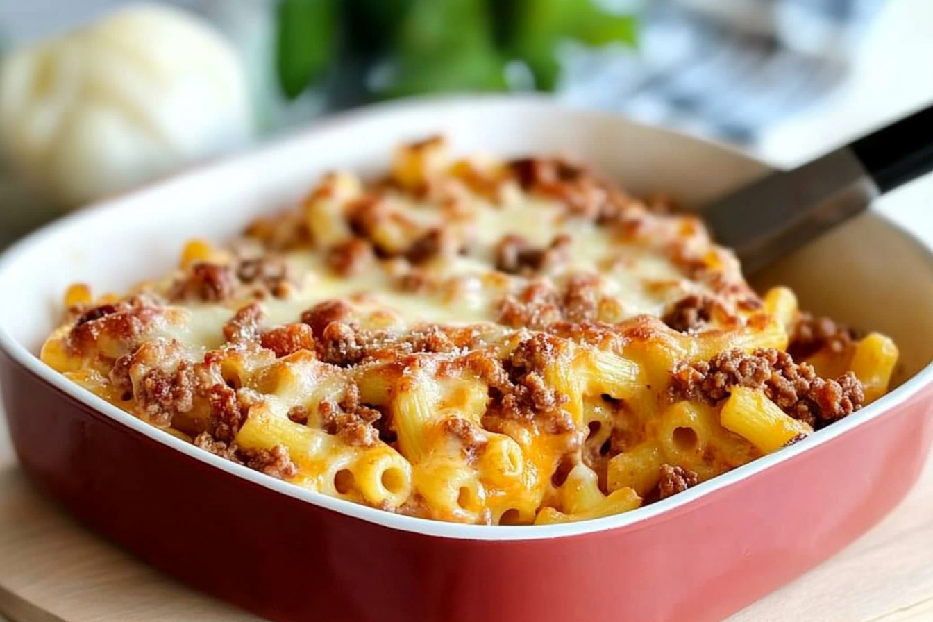 Macarrão Gratinado com Carne