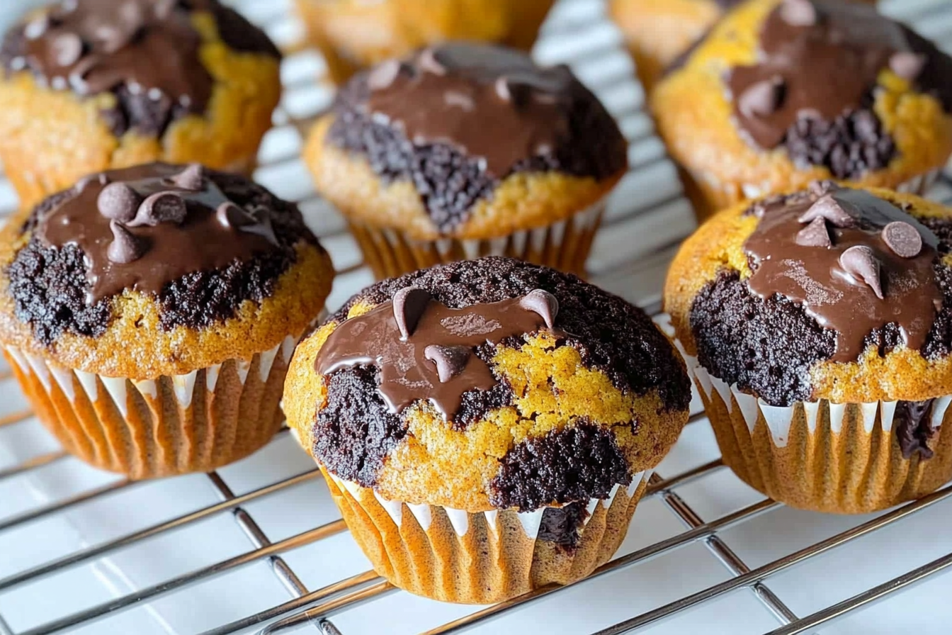 Muffins de Abóbora com Chocolate
