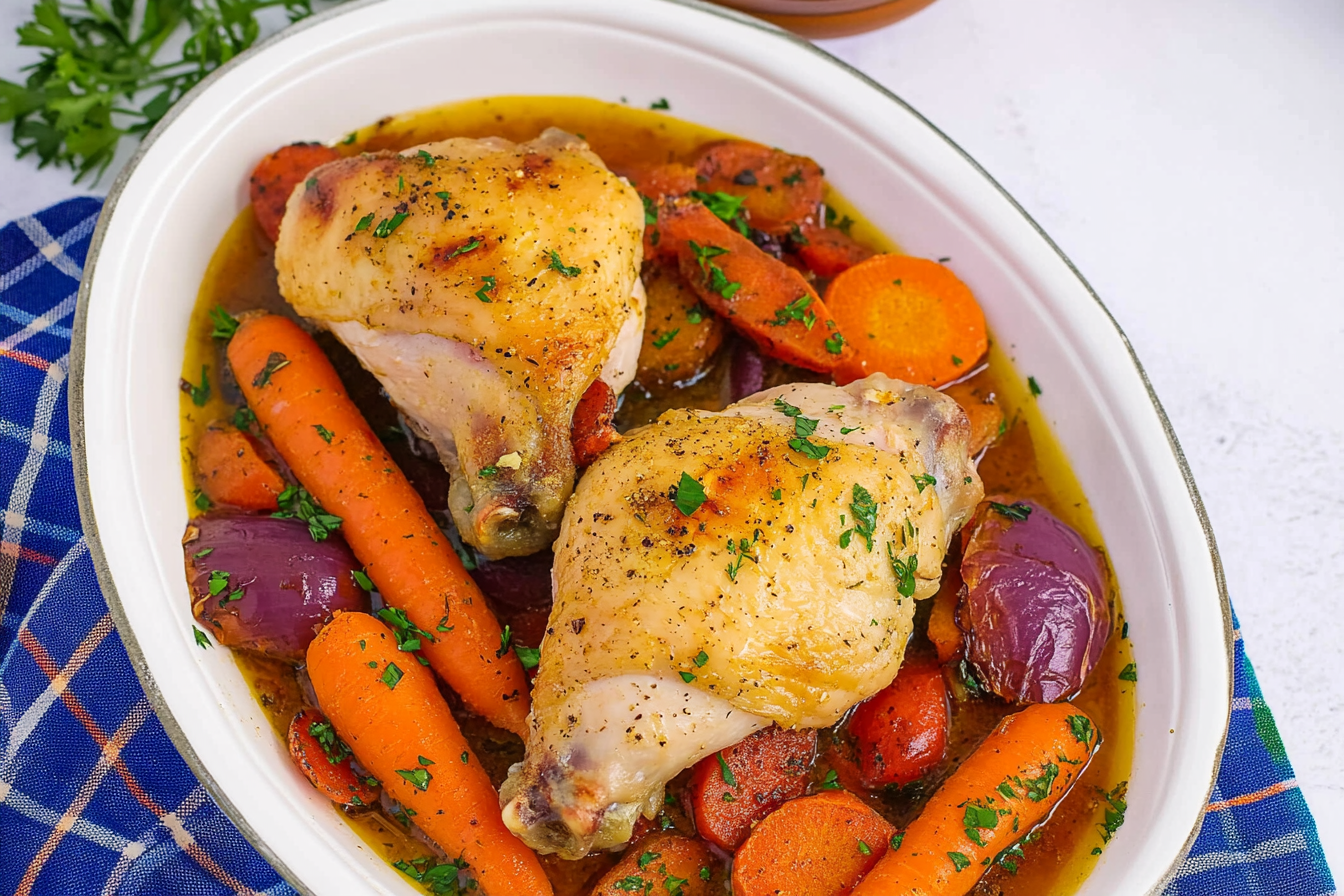 Muslos de pollo al horno