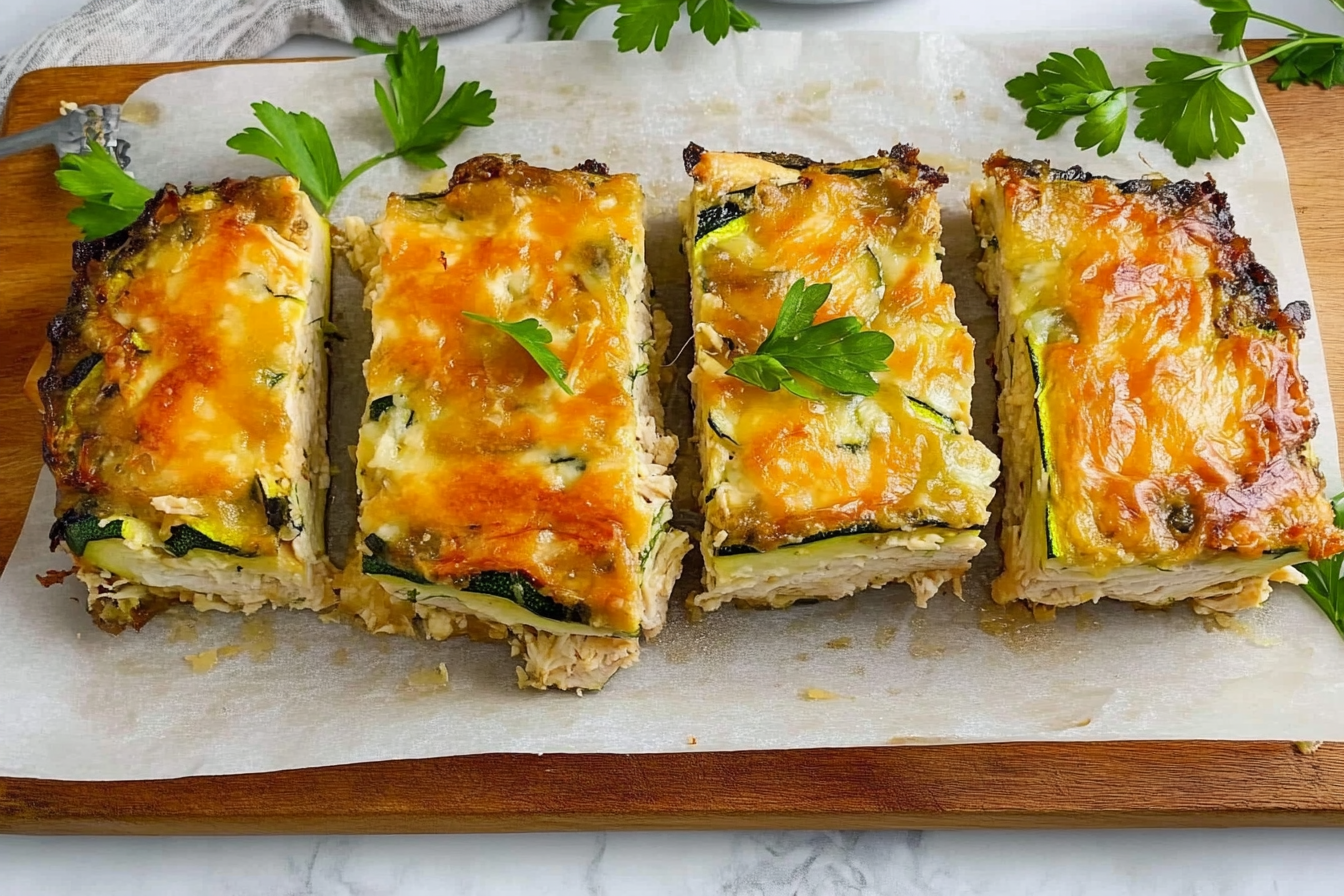 Pastel de pollo y calabacín