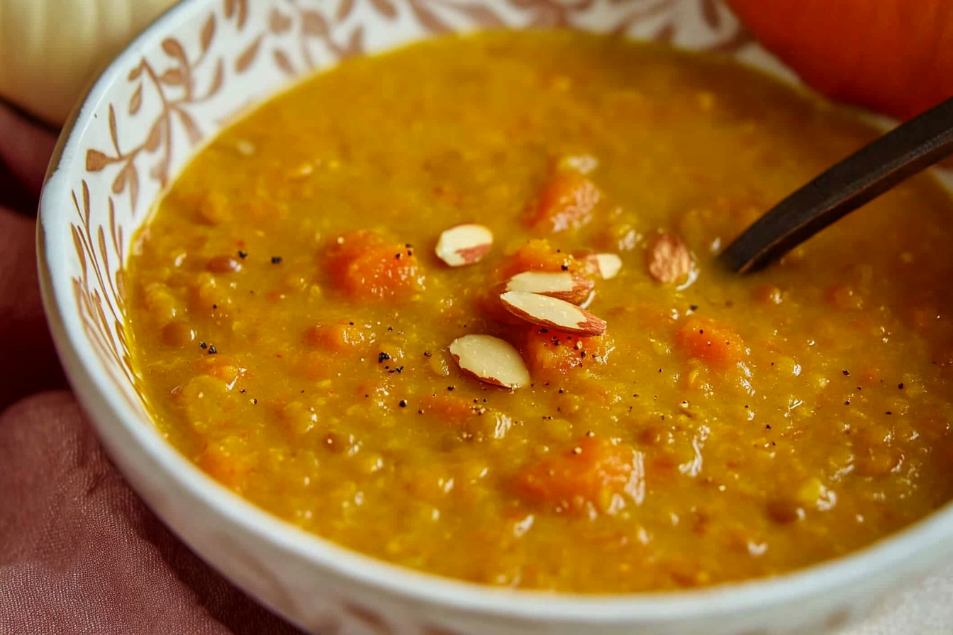 Potaje de lentejas con calabaza