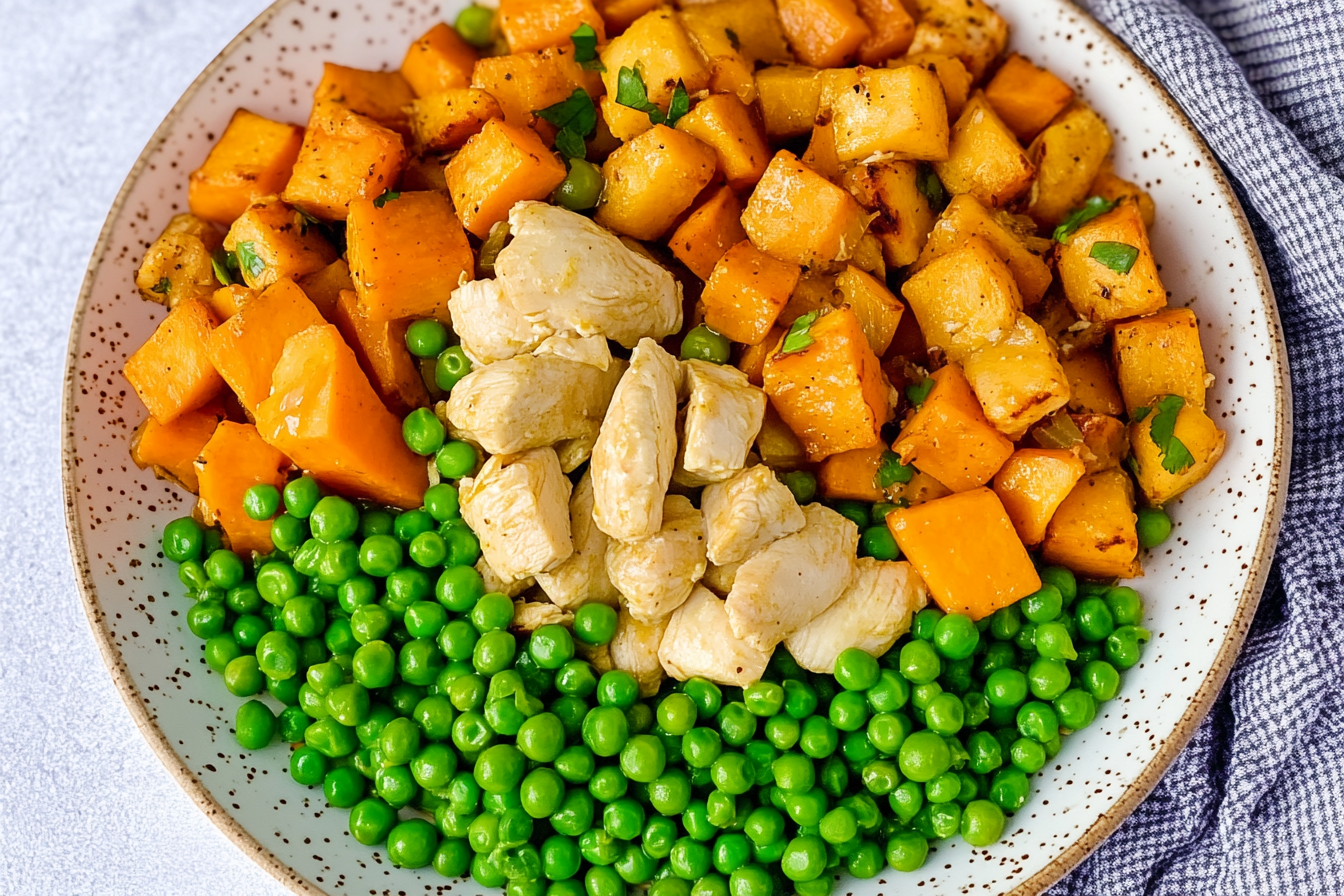 Salteado de Frango com Ervilhas