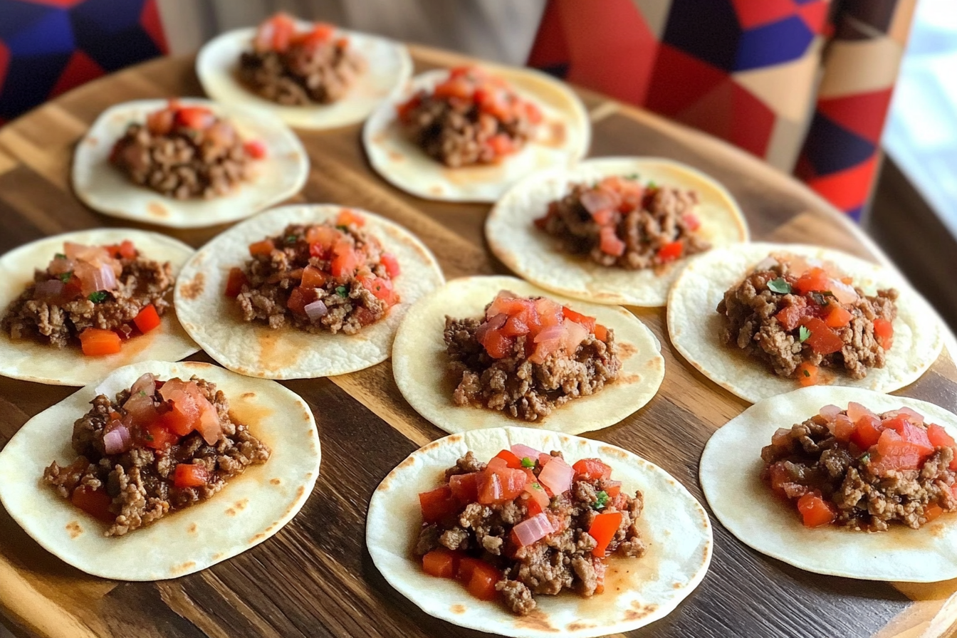 Tacos de Carne com Pimiento