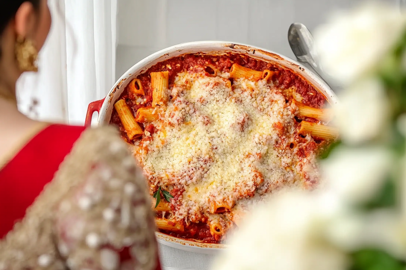 Ziti Assado com Queijo