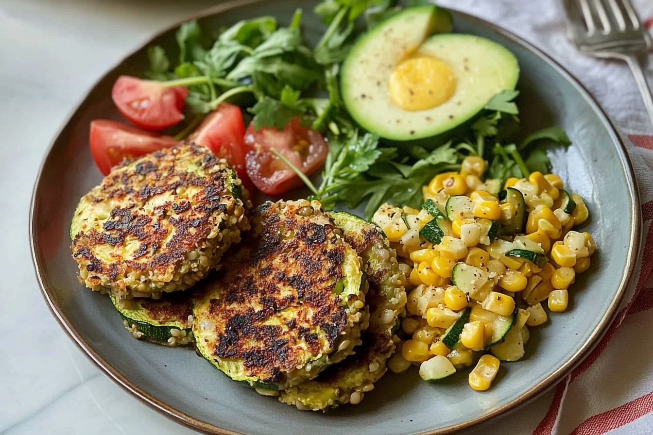 Hamburguesas de calabacín y lentejas