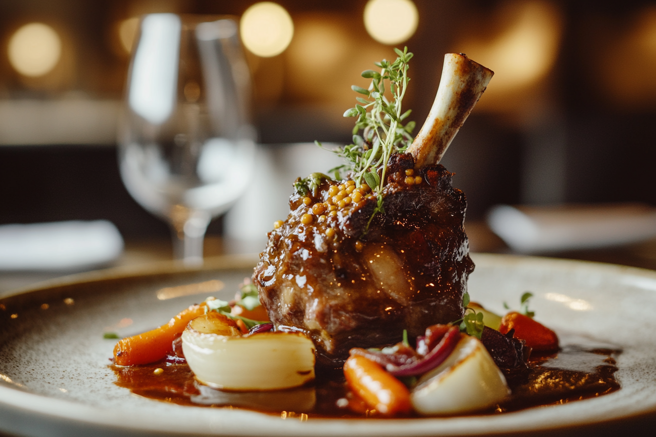 Jarrets de cordeiro à mostarda